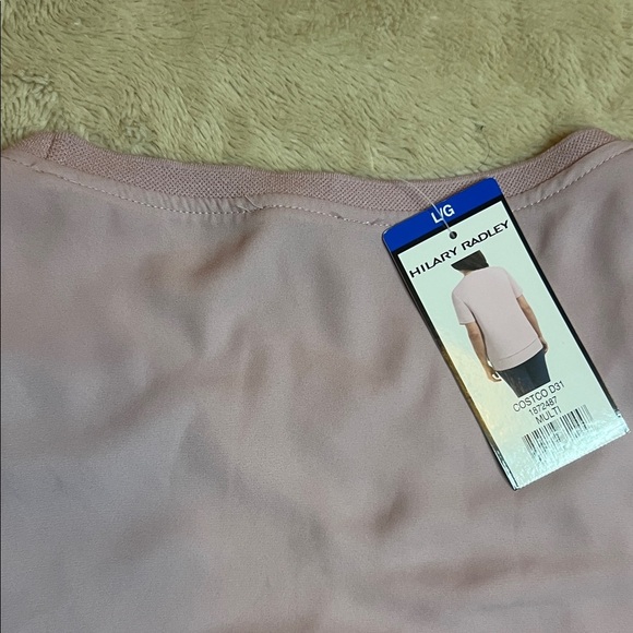 NWT Hilary Radley Soft Pink Flowy Casual Top sz L - Picture 7 of 7